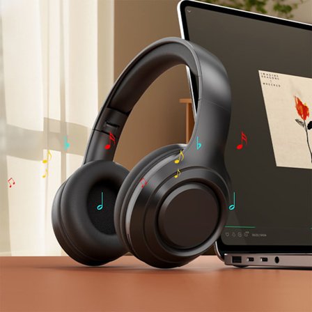 Trådlösa Hörlurar Bluetooth 5.4 Trådlöst Bluetooth Headset Tunga Sportspel Headset Hörlurar Trådlösa Bluetooth Beat Hörlurar Bluetooth