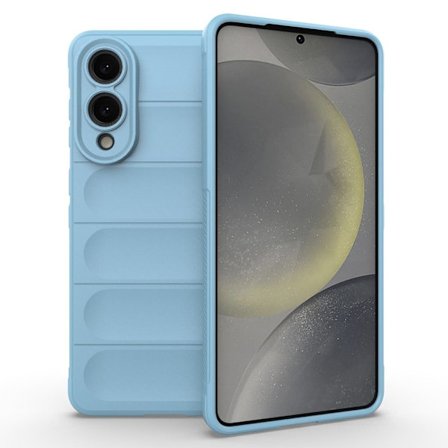 Samsung Galaxy S25 Edge Fodral Anti-Drop Mjuk Flexibel Robust Telefon Baksida - Baby Blå