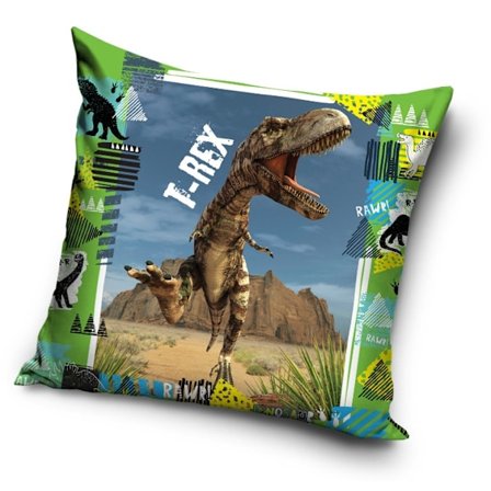 Dinosaurie kuddfodral 40*40 cm - Perfekt för barnrummet!