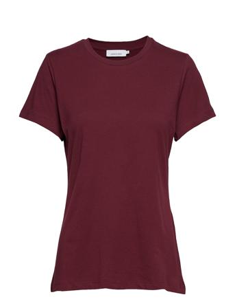 Solly Tee Solid 205 T-shirts & Tops Short-sleeved Burgunder Samsøe Samsøe