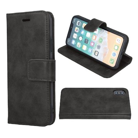 Huawei P20 - Äkta Läder Mobilplånbok FOREVER - Svart