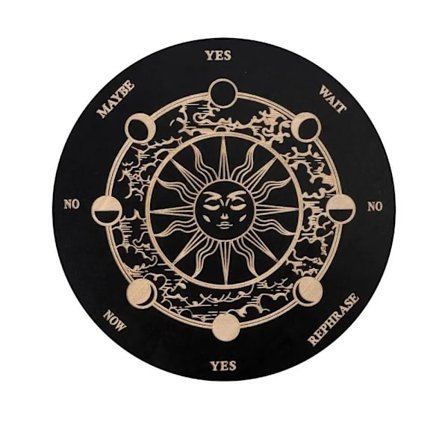 Träplatta för Spådom - Sol