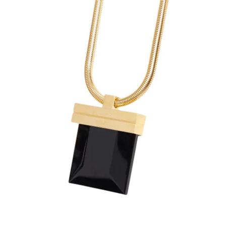 Saint Laurent Vintage Pre-owned Metal necklaces , Geel , unisex , Maat: ONE Size Vintage Sieraden