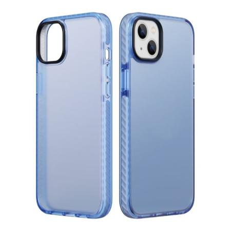 iPhone 15 Plus Stöttåligt TPU Mobilskal - Blå Blå