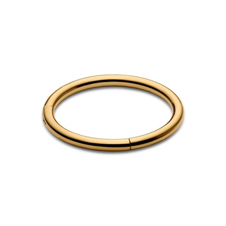 Piercing aro de acero quirúrgico dorado de 6 mm para hombres - Joyas para piercing en la oreja