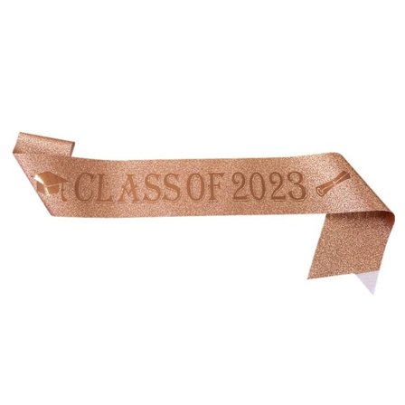 2023 Graduation Sash Graduated Satin ROSE GULL