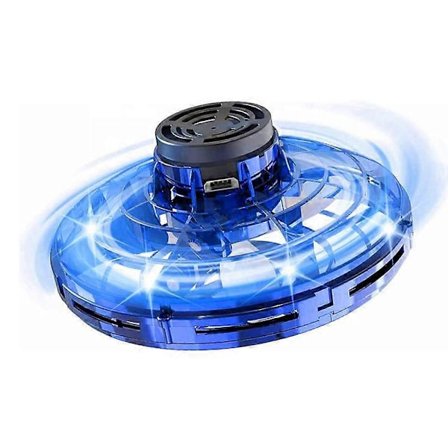 LED Ufo Type Mini Drone Flygende Helikopter Spinner Fingertupp Fly Gyro Drone Fly Leketøy Voksen Barn Gave[HK]