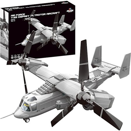 Apostrophe Games V-22 Osprey Tiltrotor Flyvemaskine Byggesæt - 460 Dele