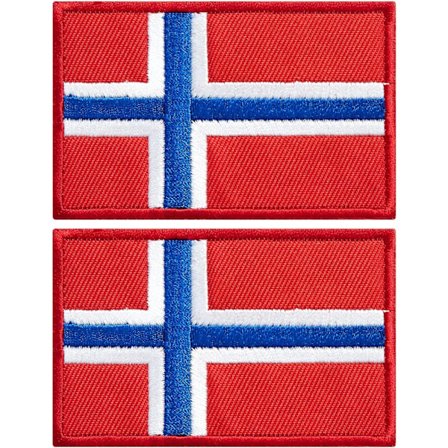 MH-2 Pakke Norge Flag Patches Norge Flag Broderede Patches Nej