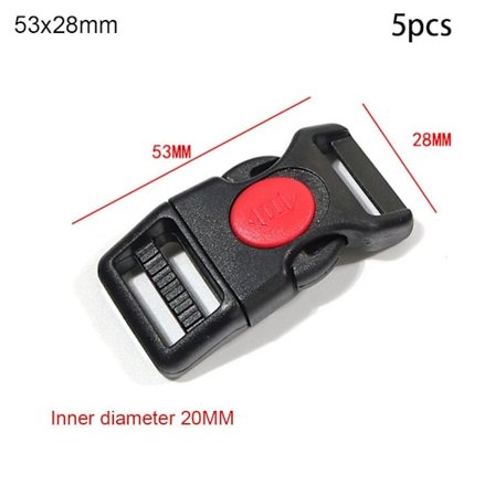 5 stk Sideutløserspenner Buet spenne 53X28MM