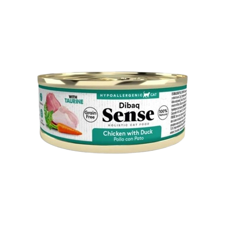 DIBAQ - Cat Sense Grain Free Chicken with Duck 70 gr - Katt - Kattefôr & kattemat - Våtfôr og våtmat - ZOO.no