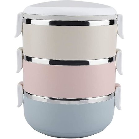 Termisk lunsjboksbeholder - Bærbar Termisk Lunsjboksbeholder i Rustfritt Stål