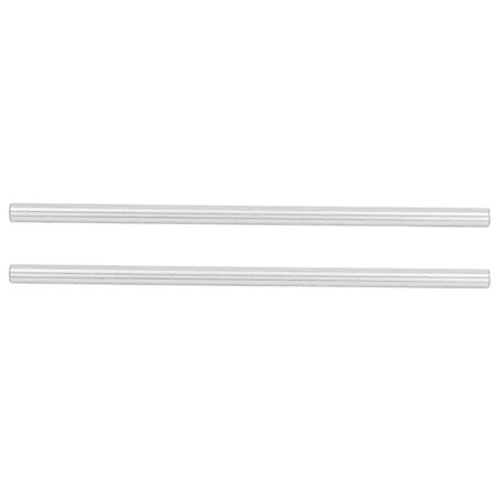 2 STK 8mm Lineær Aksel Høy Nøyaktighet Krombelagt Stål Bevegelsesføring Sylinder for 3D-skriver 400mm / 15.7in