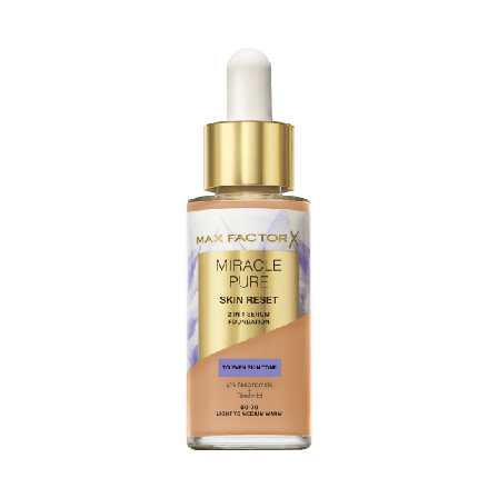 Max Factor Miracle Pure Skin Reset 2 In 1 Serum Foundation Unisex Beige 30 ML