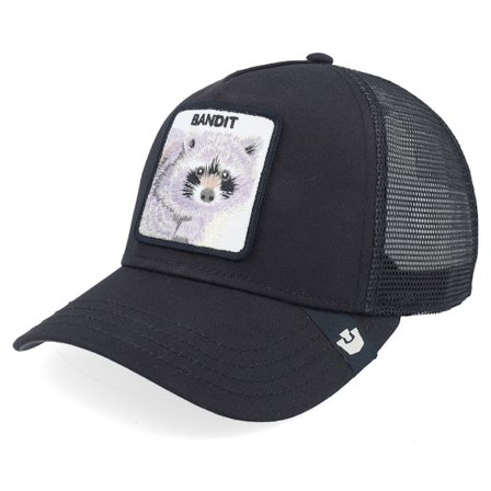 Goorin - Black trucker Czapka Z Daszkiem - Bandit Void Black Trucker @ Hatstore