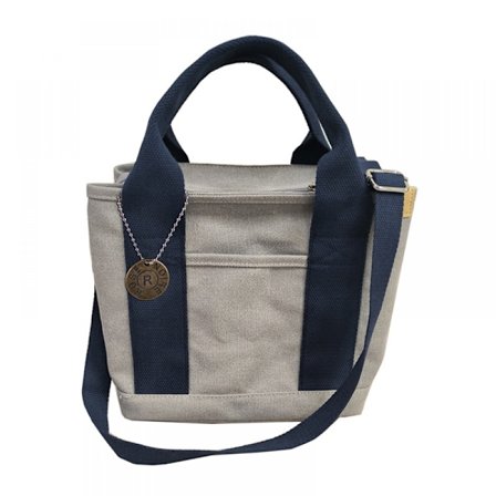 Dametøj Lærred Tote Håndtasker Casual Skuldertaske Arbejdstaske Crossbody Taske (Grå/Blå)