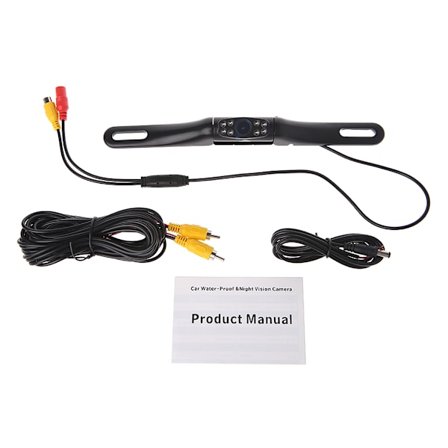 Metal IR 8 LED Night for Vision Auton rekisterikilpi Takakuva Peruutuskamera