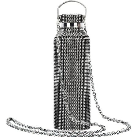 Diamant Vakuum Termosflaske, Bling Diamant Vakuumkolbe Gl