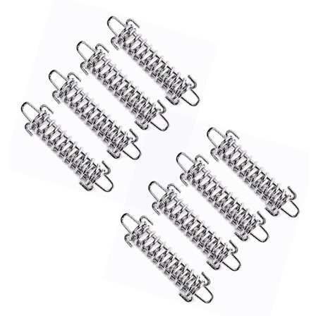 8 kpl varjopurjeen jousi, varjopurjeen kiristysjousi, varjopurjeen kiristysjousi, telttailujousen kiristysjousi, teräksinen telttajousinaru