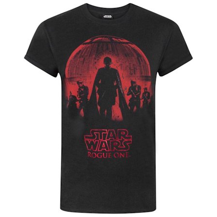 Star Wars Rogue One Foil T-shirt för män, M, svart/röd