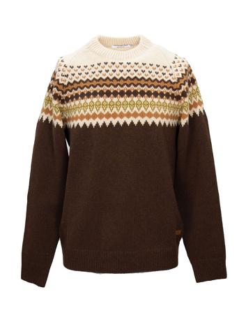 Sarek Sweater Tops Knitwear Long Sleeve Knitted Polos Brown Sätila Of Sweden