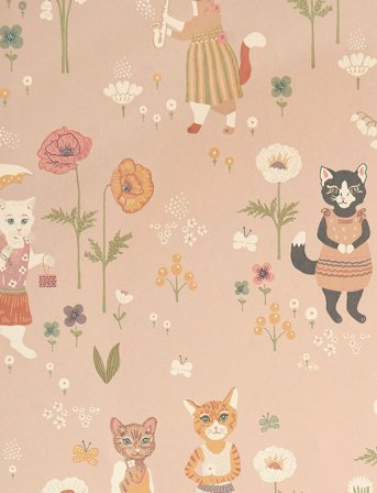 Majvillan Wallpaper Catwalk Sweet Pink - Pink - 1005X 53CM