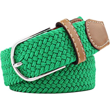 Flerfarget Elastisk Vevd Belte Casual Flettet Stretchbelte