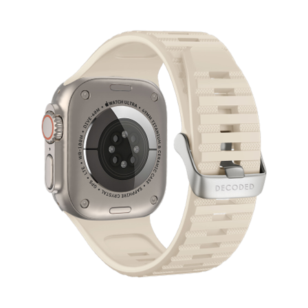 Decoded Ultra Traction Strap för Apple-klocka 42 / 44 / 45 / 49 mm - Vit