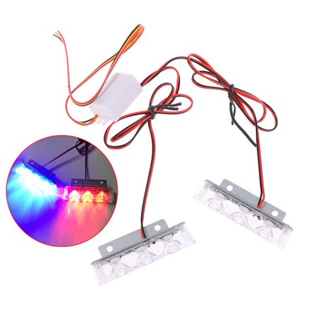 Polis-led-ljus Strobe-varningsljus Polis-lampor LED Blue