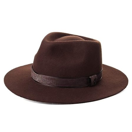 2023 - Gatsby Gangster Fedora Vinter Derby Hat(Brun)