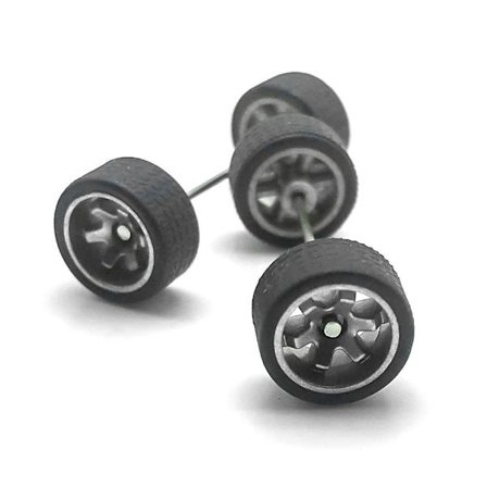 Bil Hjul Gummi Dæk SØLV