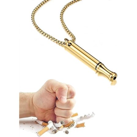 Sluta Röka Halsband, Ångest Visselpipa Halsband, Andningshalsband Sluta Röka, Stresslindrande Mindfulness Halsband, Meditation N