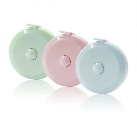 3-pak målebånd til krop, stof, syning, skrædder, strik, håndværk, vægttabsmålinger, indtrækkeligt 60 tommer 1,5 meter.