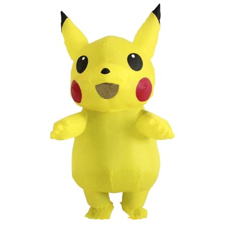 Oppustelig Pikachu kostume til voksne og børn - Dukketøj, legetøj, dukkerekvisitter Pikachu specialmateriale Voksne 150-190{AZC}