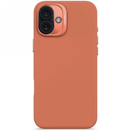 Decoded AntiMicrobial Silicone Backcover with MagSafe for iPhone 16 Plus - Oranssi