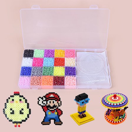 20 färger stavningsbönmall set barn DIY pussel leksak badkar