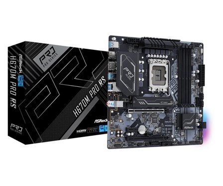 ASRock H670M Pro RS - hovedkort - mikro ATX - LGA1700-sokkel - H670