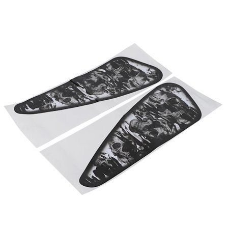 2 stk. Motorcykel-klistermærker 3D Farverige Inkjet Dekorative Klistermærker Vandtætte Støvfri