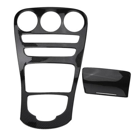 Abs Centerkonsol Paneldekoration Cover Trim 2st För C Klass W205/glc X253 Kolfiberfärg