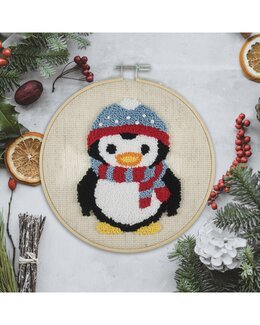 Punch Needle Kit Pinguin