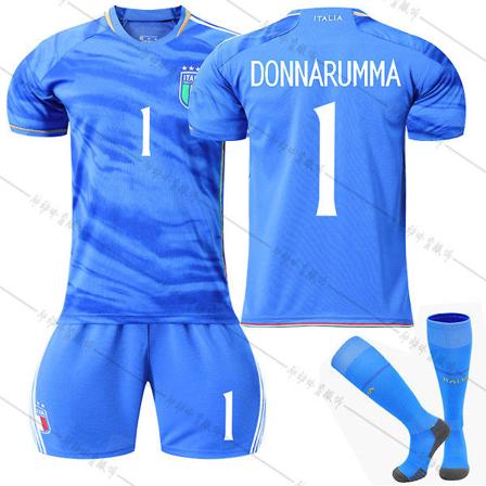 23/24 Ny säsong Hem Italien EM DONNARUMMA Nr 1 Barn Jersey-paket Barn-22 Barn-22