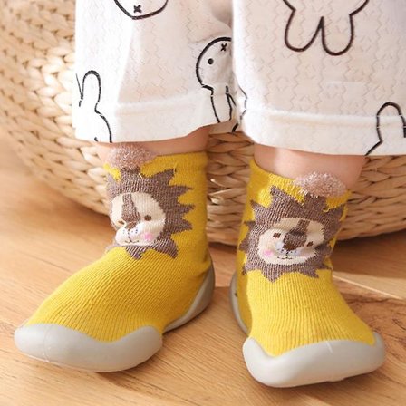 Småbarn Baby Jente Gutter Anti-Skli Tøfler Trening Hval