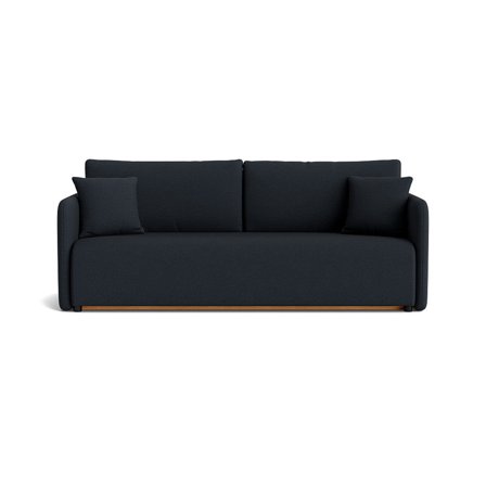 Firenze 3 personers sovesofa m/opbevaring - Loop Mørkeblå - 220x100x88cm - Inkl. 2 Puder - Sovesofa 198x145cm