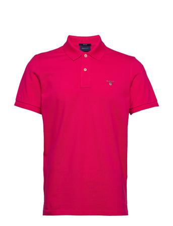 Original Pique Ss Rugger Polos Short-sleeved Rosa GANT*Betinget Tilbud