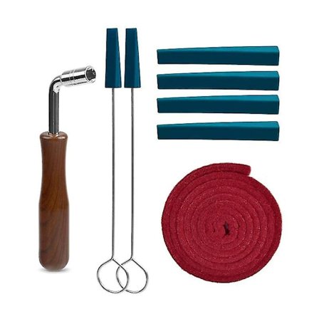 Sort Fredag Klaver Tuner Tuning Kit Med Gummi Mutes Tuning Nøgle Sæt 8stk Til Professionel Fritid Hobbyist Diy Klaver Tuning Værktøjer__blå