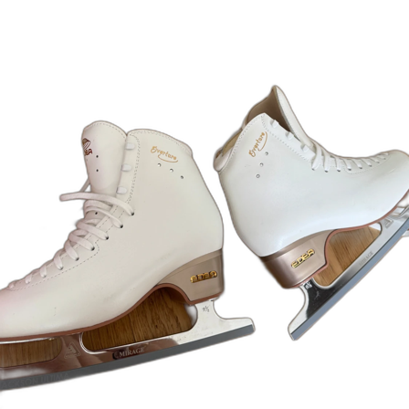 Vita konståkningsskridskor Edea