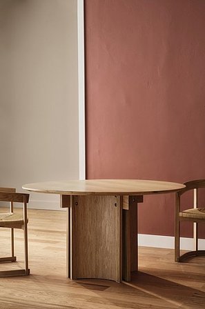 Jotex - Pyöreä Ruokapöytä ø 130 Cm Vaalea Tammi Vaalea tammi - KUNGSHOLMEN - Osta Ruokapöydät Jotex