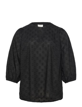 Kcloulou Blouse 3/4 Sl Black Kaffe Curve