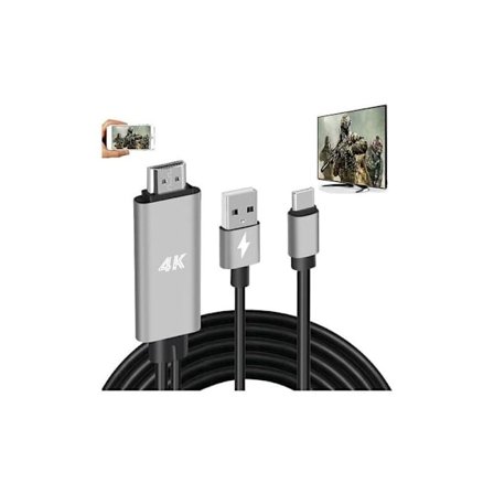 USB C til HDMI 4K Adapter, Benfei Thunderbolt 3 til HDMI [Aluminiumskall og Nylonkabel]