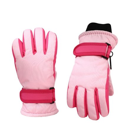 Barn Skidhandskar Långärmade vantar ROSA - spot försäljning